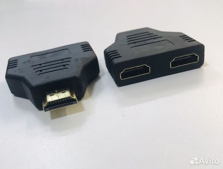 Сплиттер) hdmi (M) - 2 hdmi (F), на 2 дисплея