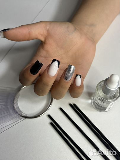 Наращивание ногтей, покрытие