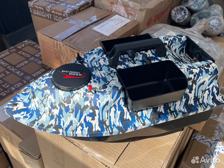 Прикормочный кораблик с GPS камуфляж