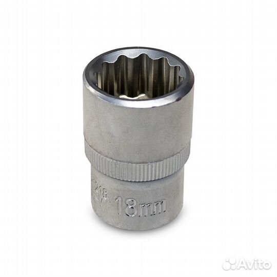 Головка торцевая 12-гранная 1/2''DR (18 мм) AVS H2