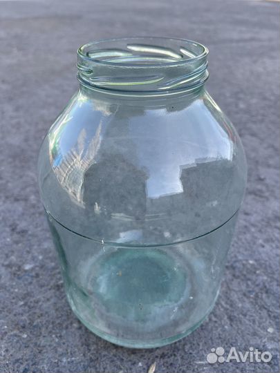 Стеклобанка 3 литра + крышка винтовая
