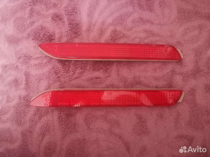 Катафоты заднего бампера тойота камри v50