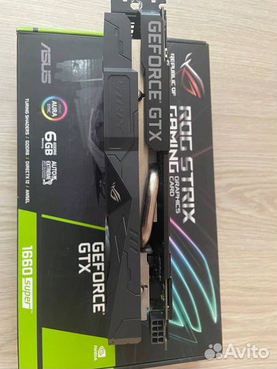 Видеокарта GTX1660Super Asus Rog Strix 6gb