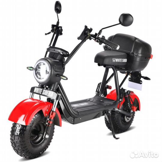 Электроскутер white siberia mini R 2.0 1200W RED