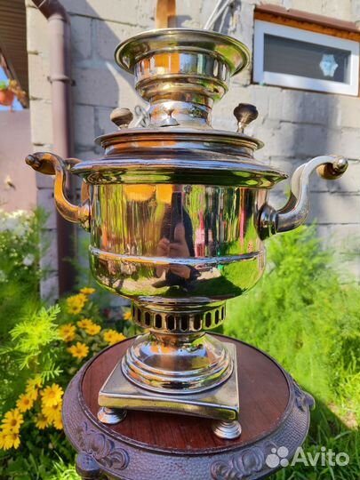 Самовар старинный на дровах. Салищев