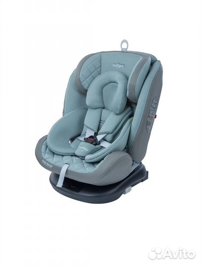 Автокресло Isofix Indigo aero (0-36 кг) шалфей