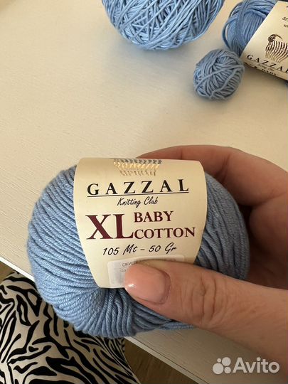 Пряжа Gazzal XL котон беби