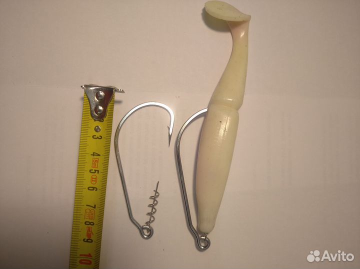 Офсетный крючок 10/0 с пружиной (10 шт)