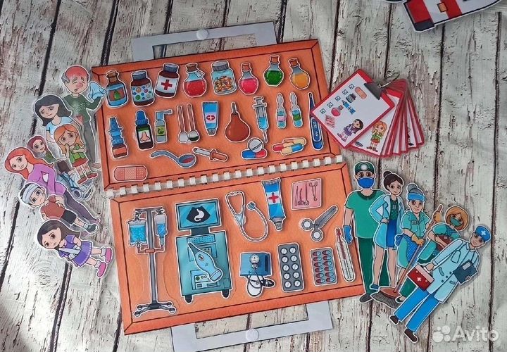 Игры на липучках. Сюжетно-ролевая игра