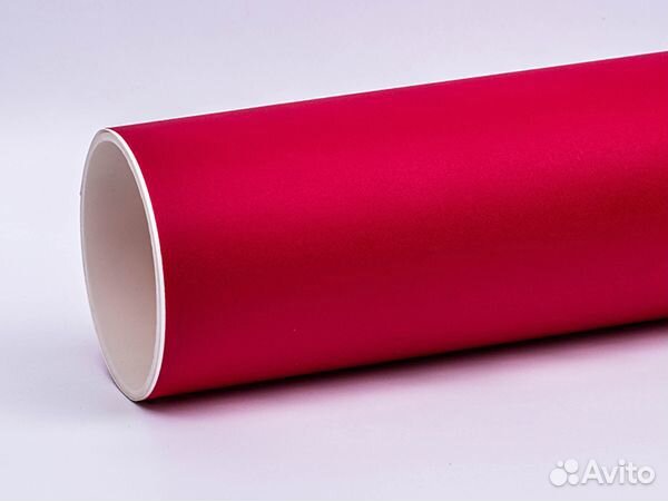 Пленка для тюнинга матовая винил красный 1 метр