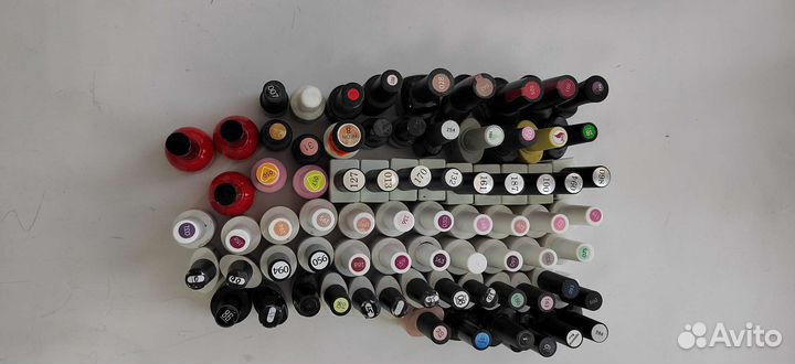 74 гель-лака +3топа в подарок (2глянц+1вельвет)