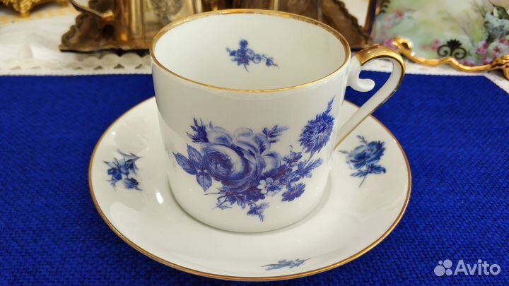 Чайная пара с голубым букетом Hackefors Sweden