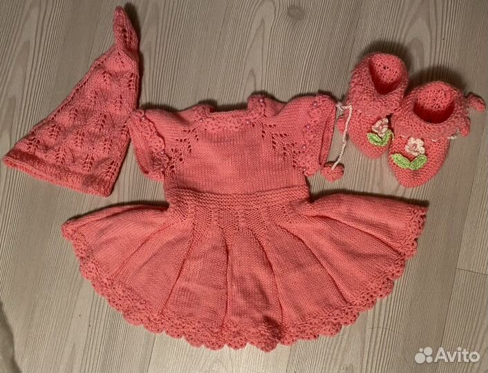 Вязанное платье для девочки