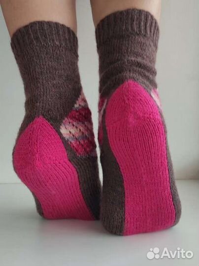 Носки шерстяные женские ручной работы
