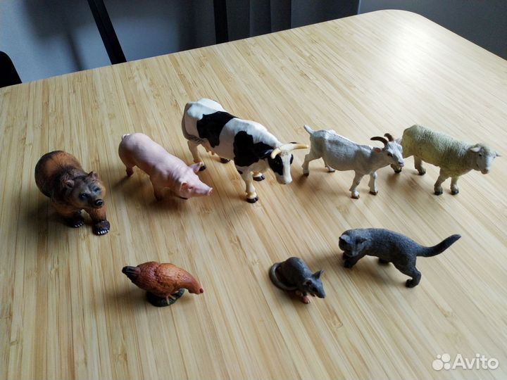 Фигурки животных Papo, Schleich, Collecta