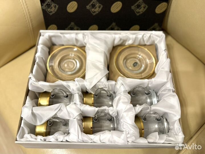 Balvinglass сервиз чайно-кофейный новый 12 предмет