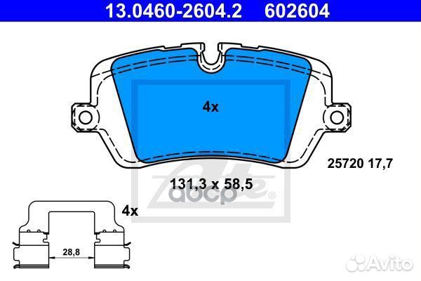 Колодки тормозные land rover range rover/range