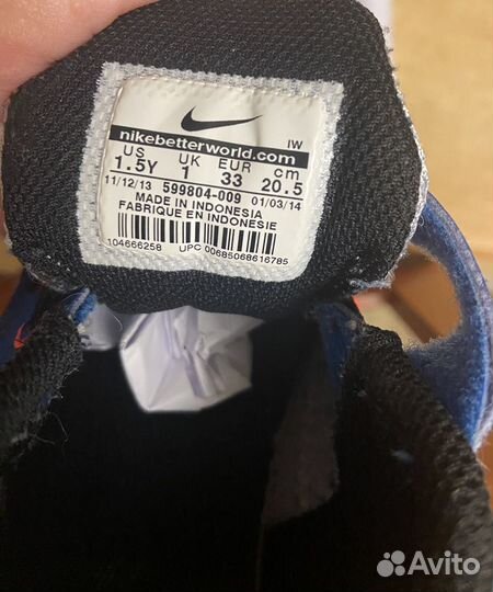 Кроссовки nike 33 eur