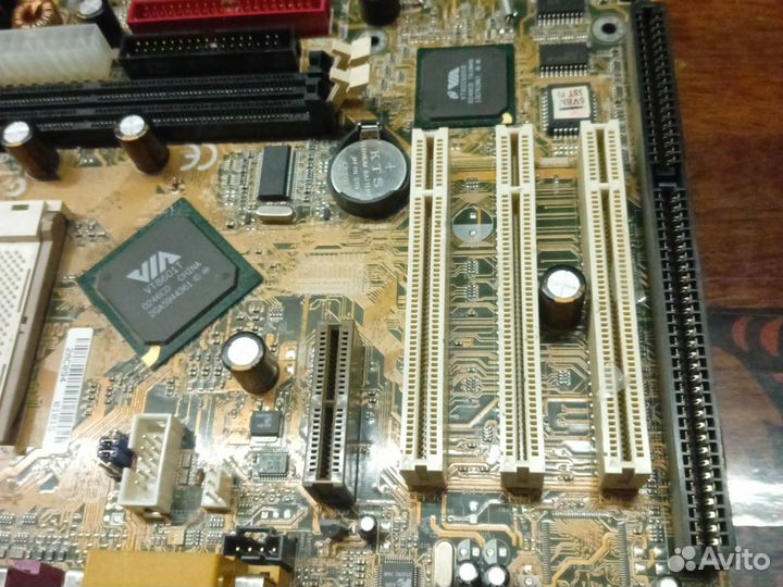 PGA370 ISA GA-6VEM Dimm-128 + радиатор ретро