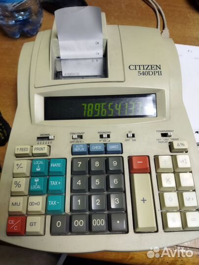 Калькулятор с печатью Citizen 540dp