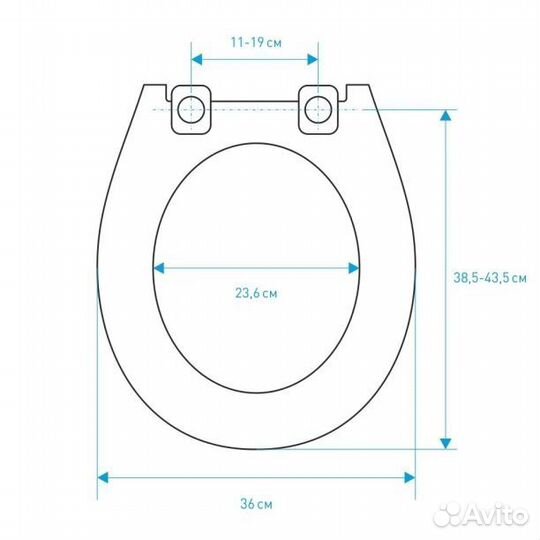 Сиденье для унитаза Vitra Mia Round