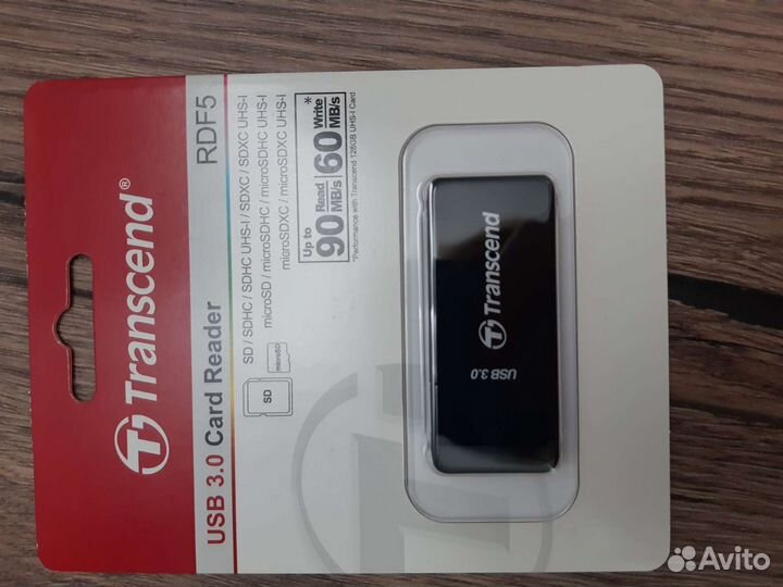 Картридер USB 3.0 transcend