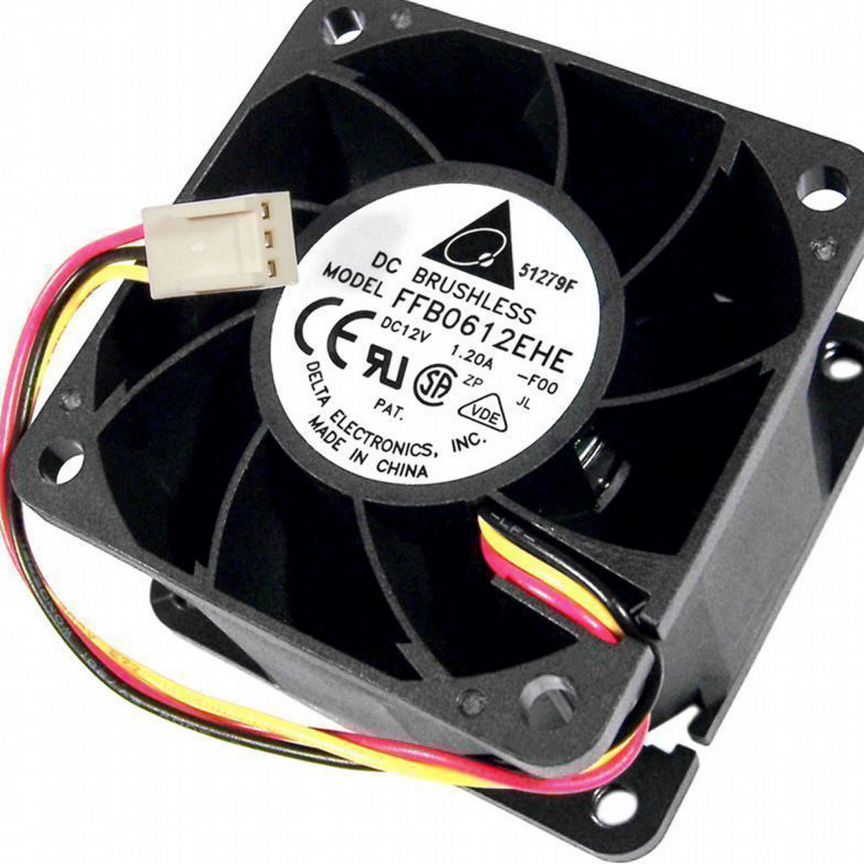 [FFB0612EHE-F00] Вентилятор Delta 12v 60x60x38mm Ffb0612ehe-F00