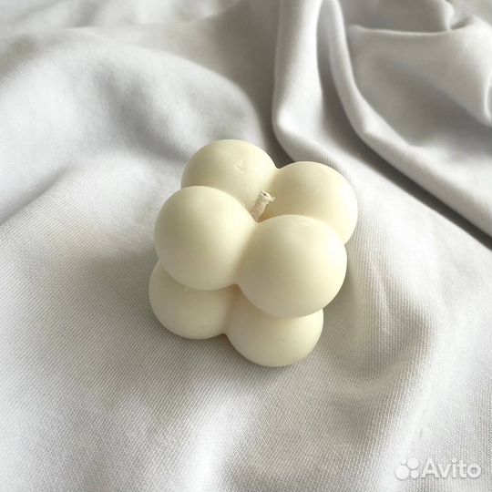 Ароматическая свеча ручной работы Бабл 2х2