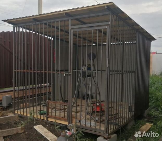 Изготовление вольера для собаки