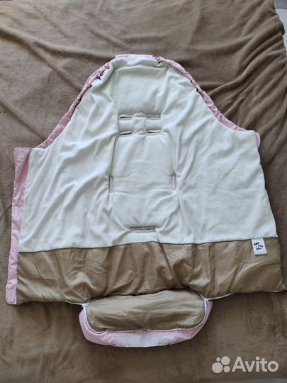 Зимний конверт в коляску мимими + муфта для рук