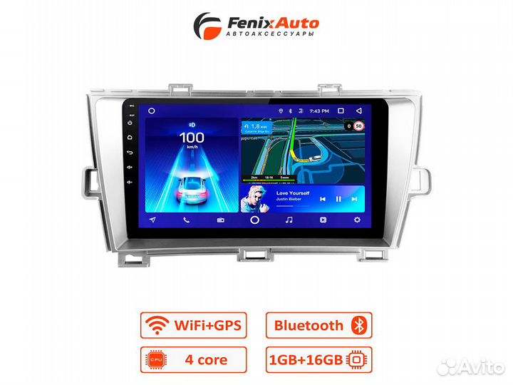 Магнитола Teyes Toyota Prius 3 XW30 Android