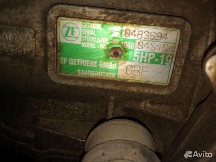 АКПП audi A4 B6 AMB 1.8T 4wd GBF(FAL) 5HP19