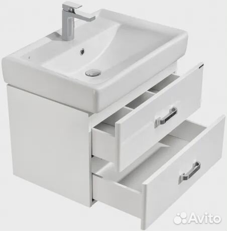 Тумба с раковиной Акватон 1a1376k1am010 Белая