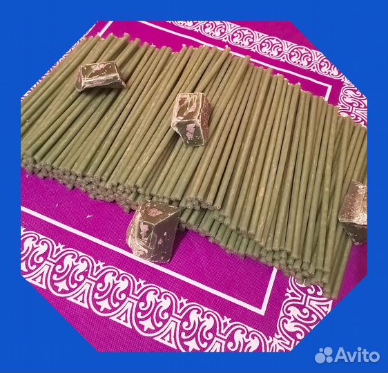 Зелёные свечи восковые, 300 штук упаковка, часовые