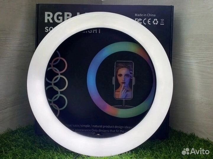 Кольцевая лампа RGB LED soft ring light MJ33