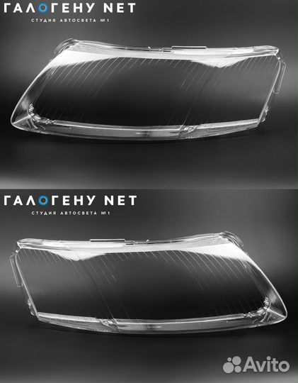 Стекла фар Audi A6 C6 2004-2011 левое правое