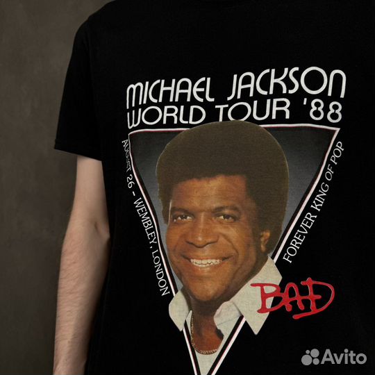 Футболка Michael Jakson Worrld Tour'88 memes