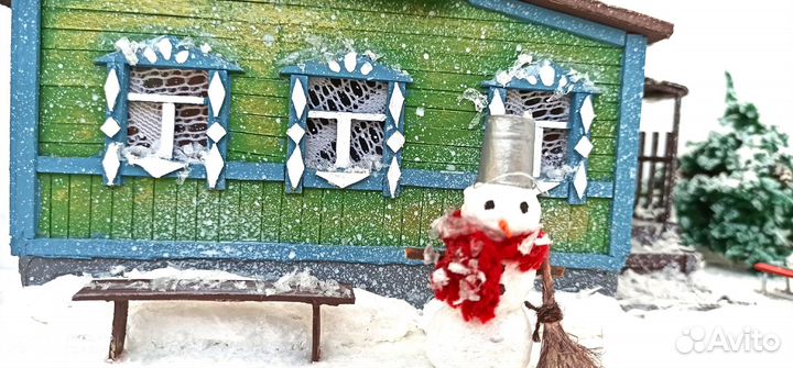 Деревенский домик (зима)