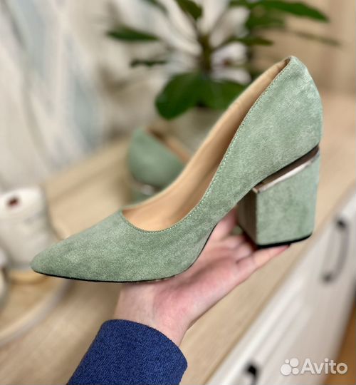 Туфли замшевые 36