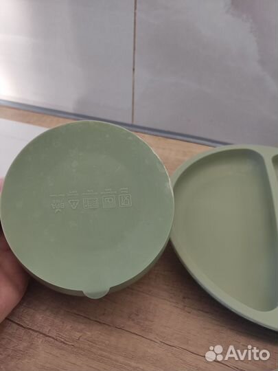 Посуда детская силиконовая для двойни