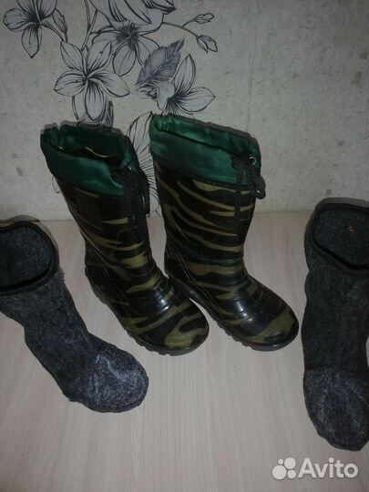 Детские резиновые сапоги