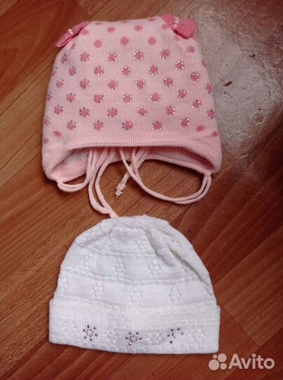 Шапка для новорождённых (для девочки)