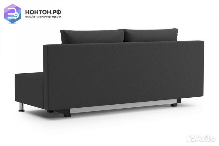 Диван еврокнижка Канна темно-серый