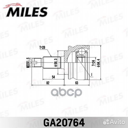 ШРУС наружный suzuki Grand Vitara JB416/420 06-14