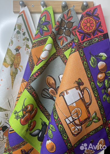 Полотенца лен/хлопок кухонные