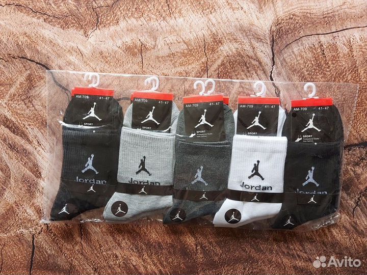 Носки Nike Adidas Jordan белые