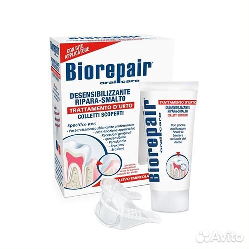 Реминерализирующий зубной гель Biorepair с капой