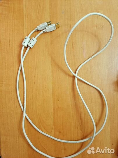 Кабель для принтера USB A-USB В AWM 2725 VW-1 30V