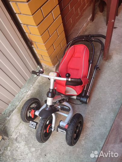Велосипед коляска с ручкой складной
