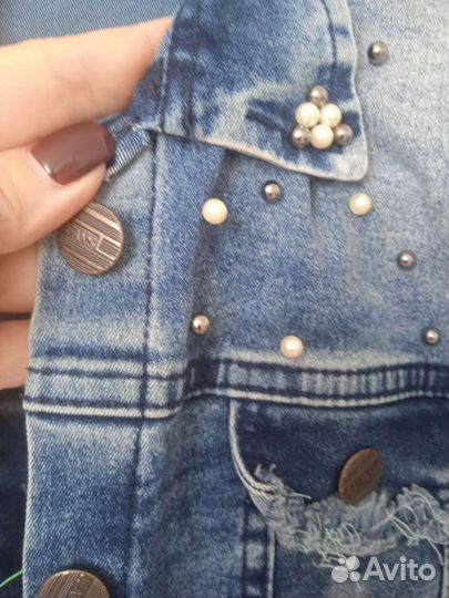 Джинсовая рубашка на девочку